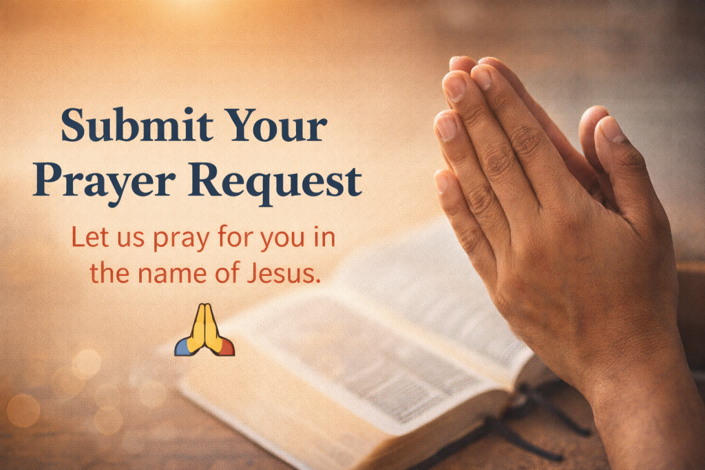 Christian prayer request page where visitors can submit their prayer requests for faith, hope, and healing through Yoga Aid